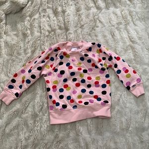 Polka dot sweatshirt!